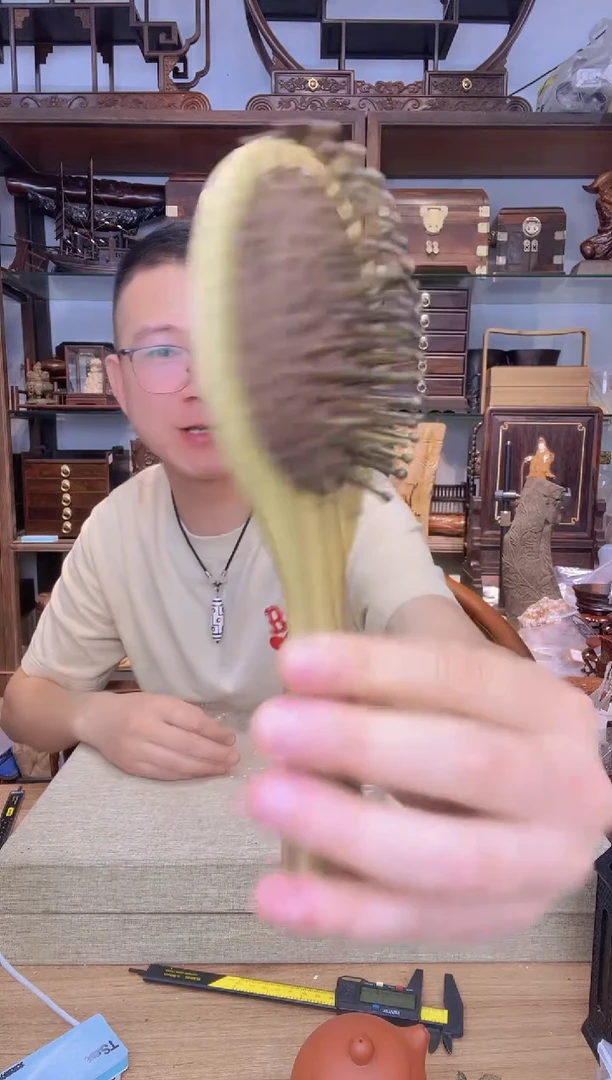 乌木类书架911绿檀气垫梳