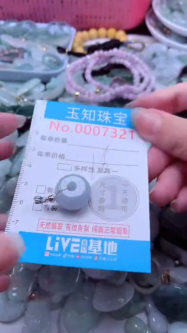 翡翠未镶嵌吊坠(不含链)7321