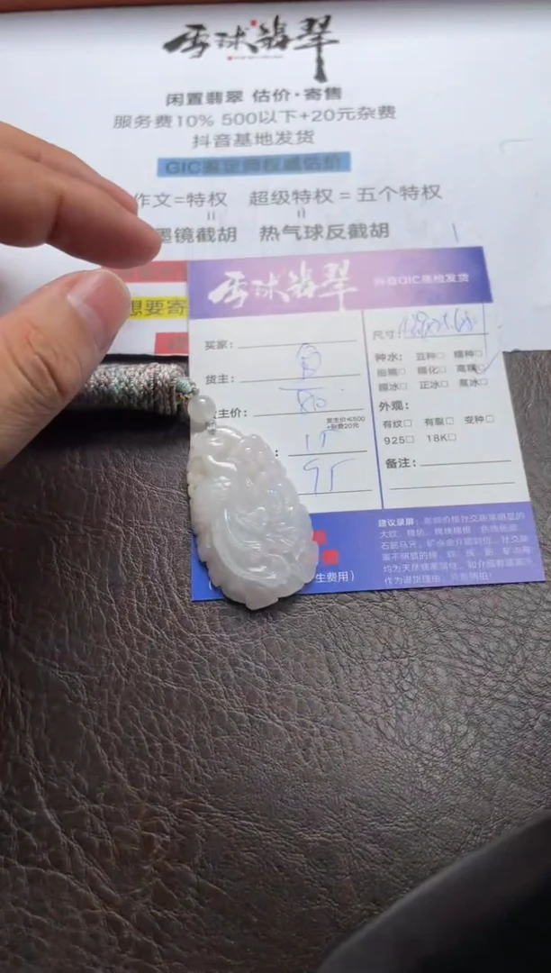 翡翠未镶嵌颈饰1203618300