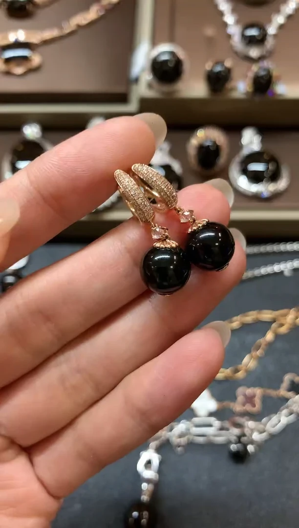 【闪购商品】翡翠耳饰18K金镶嵌a71不退换