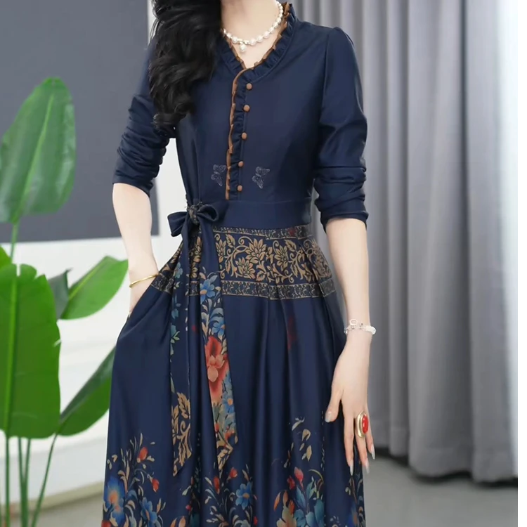 《直播间编号为准》新中式大码女装高端气质新品