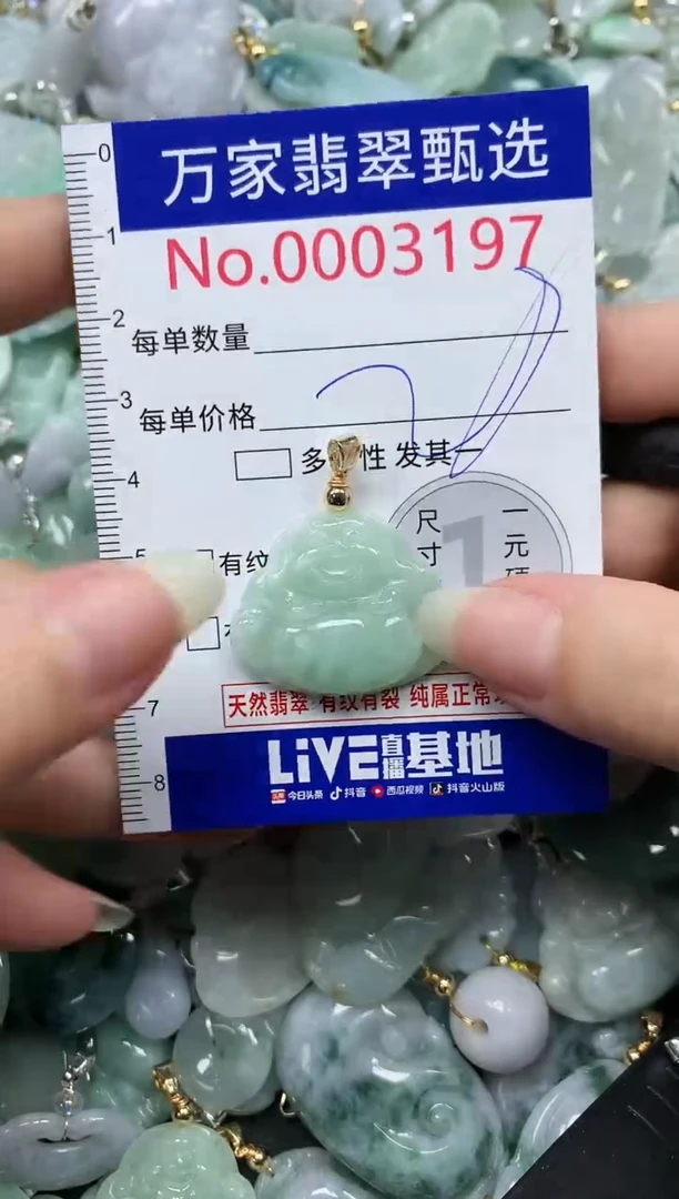 吊坠(不含链)未镶嵌翡翠3197