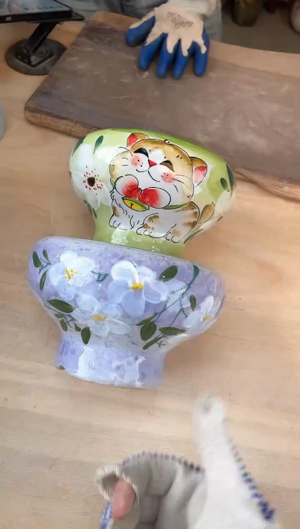 摆件25-228口14高11  2个