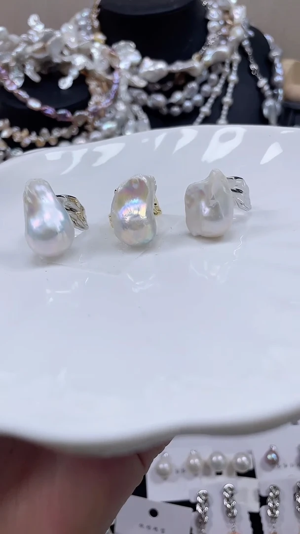 未镶嵌戒指淡水珍珠【纯恬饰品】（多样性发货发一）