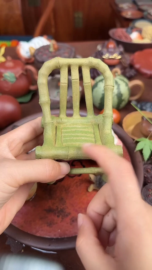 紫砂茶宠紫砂凳子