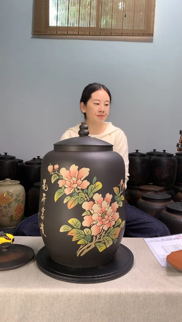 建水紫陶茶缸微瑕疵