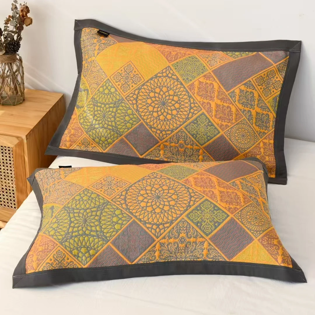 【百宝格】多层亲肤中式枕巾50*80