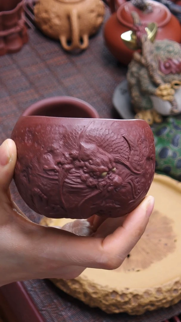 【闪购商品】紫砂主人杯李郑奎《龙杯》