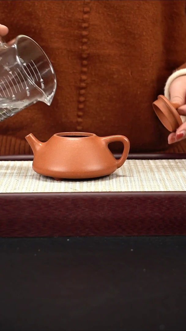 茶壶紫砂黄降坡 子冶石瓢