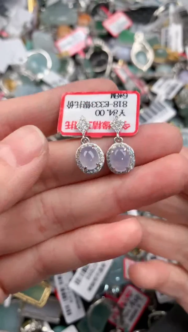 银S925镶嵌戒指翡翠555---3