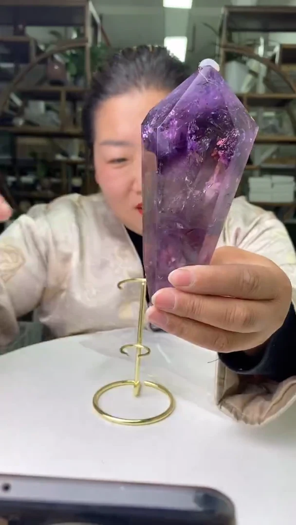 权杖未镶嵌水晶紫晶权杖D198