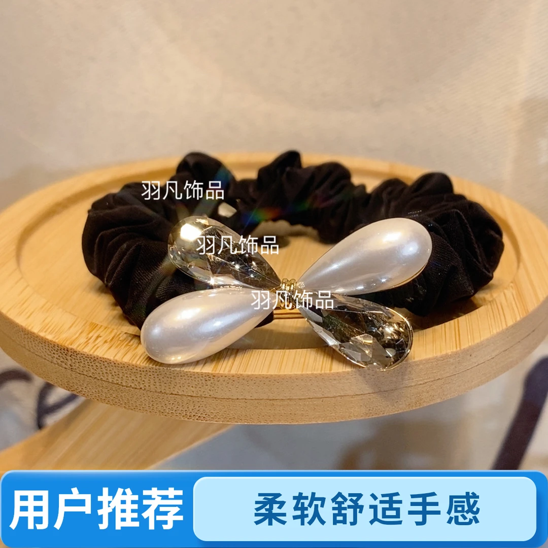 羽凡原创2473气质简约发绳复古日韩精致发圈女原创设计时尚甜美风