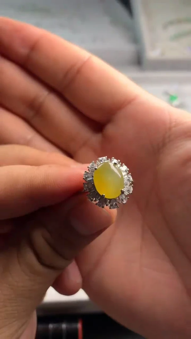 银S925镶嵌翡翠耳饰刘*慢老郭珠宝