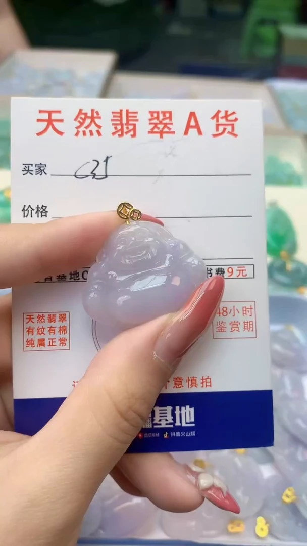 颈饰未镶嵌翡翠天然A货翡翠挂件