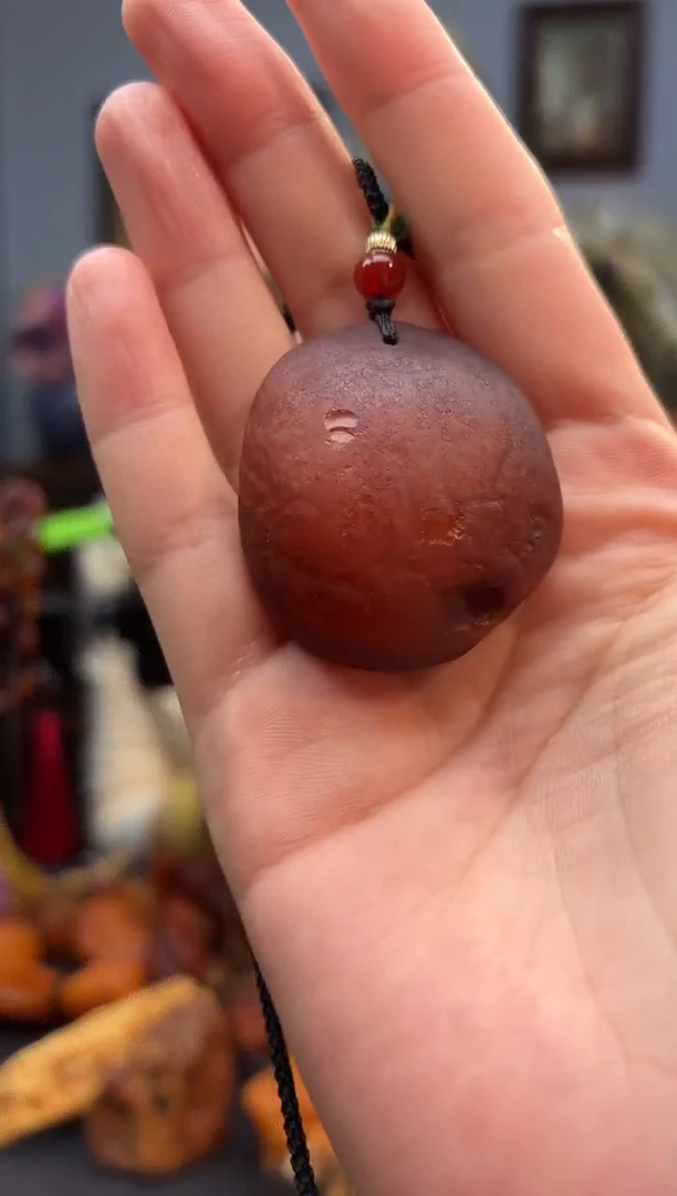 琥珀颈饰未镶嵌吊坠