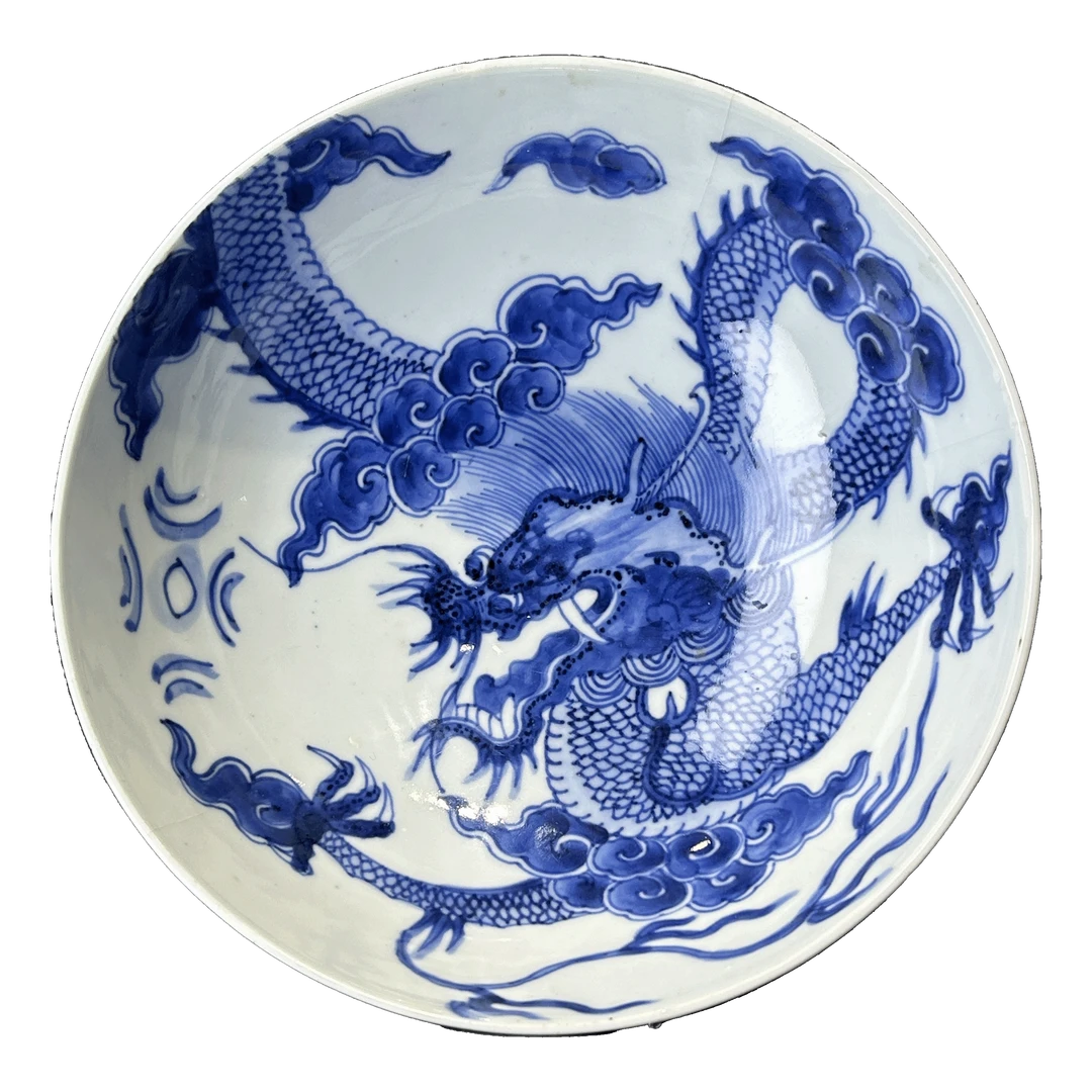 25043173x青花过墙龙纹碗