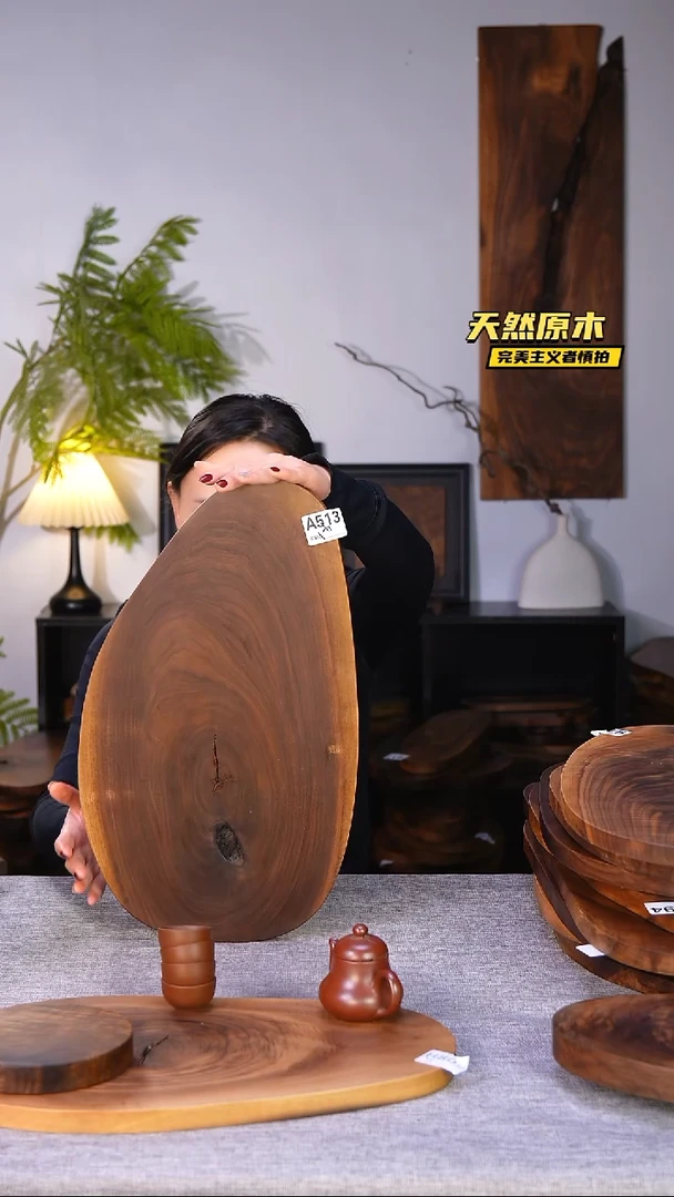 木北美黑胡桃原木.干裂疤结不属于商品质量问题完美主义者慎拍