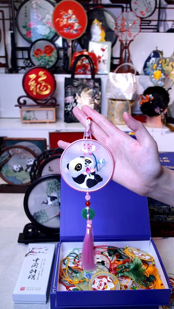 织绣织绣精品苏绣双面