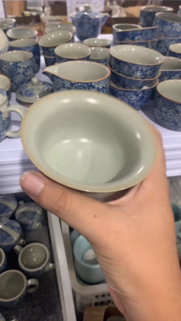 【清！一件不留】汝窑、茶壶盖碗茶杯主人杯微矿点