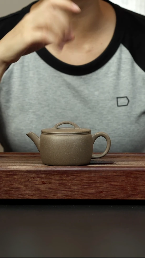 紫砂茶壶青灰 彭年汉瓦