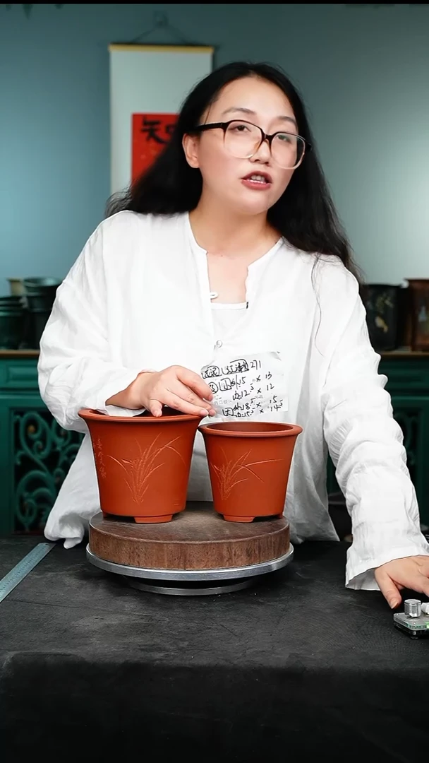 紫砂花盆271瑕疵花泥紫砂花盆