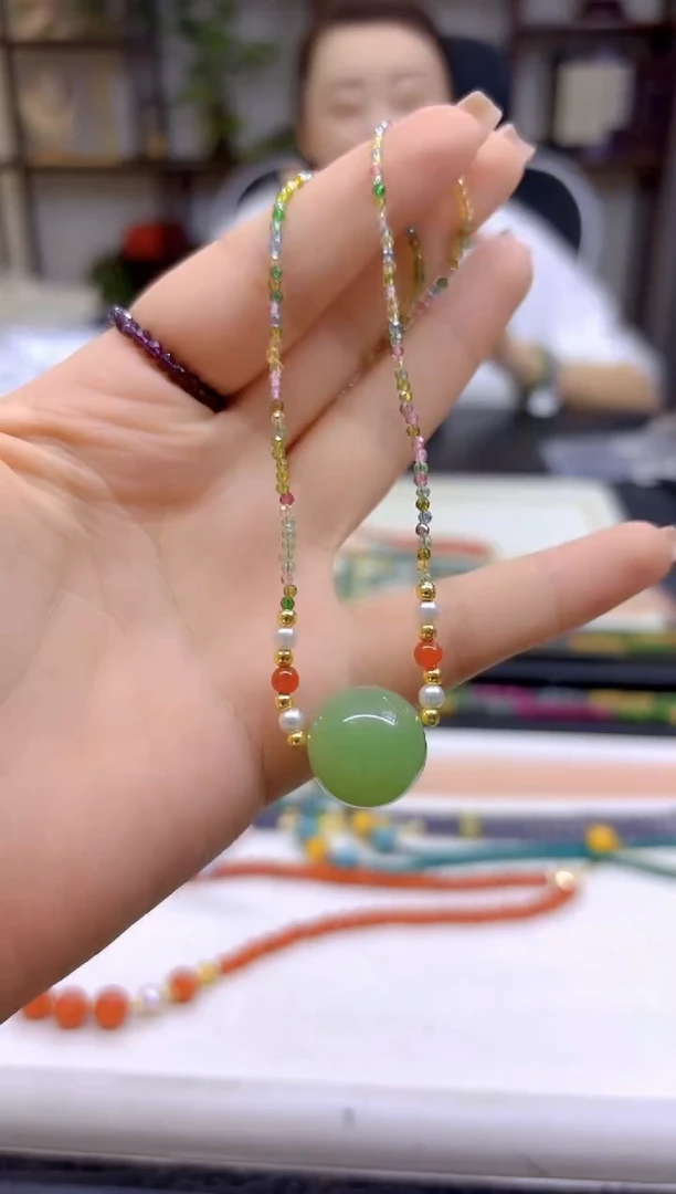 未镶嵌颈饰碧玺DIY款X510