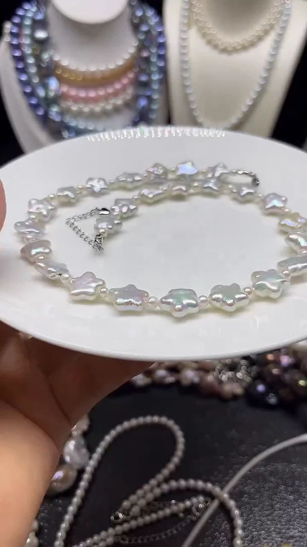 淡水珍珠未镶嵌颈饰多人