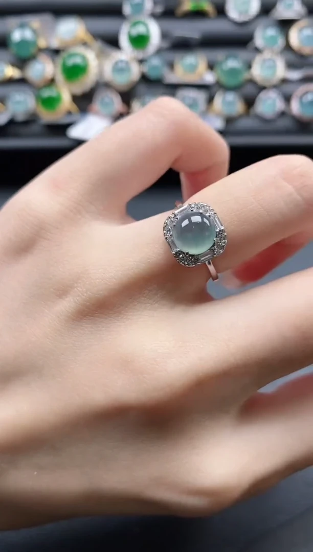 【闪购商品】翡翠戒指银S925镶嵌11111-