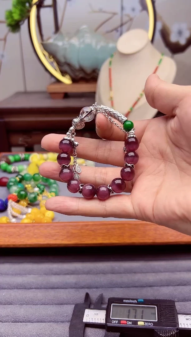 【闪购商品】发晶手链银S925镶嵌s515````