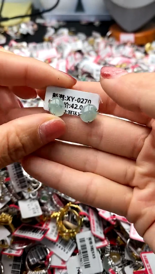 【闪购商品】翡翠戒指银S925镶嵌33333333     2
