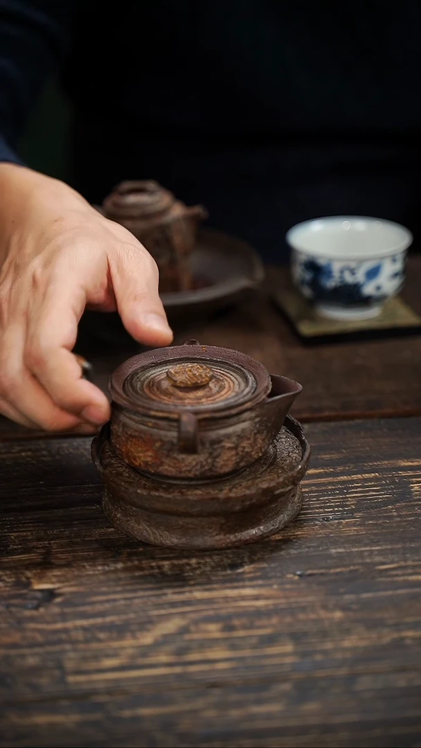 全手工制作 重工 南蛮 紫砂 青铜 古钱币 宝瓶120cc