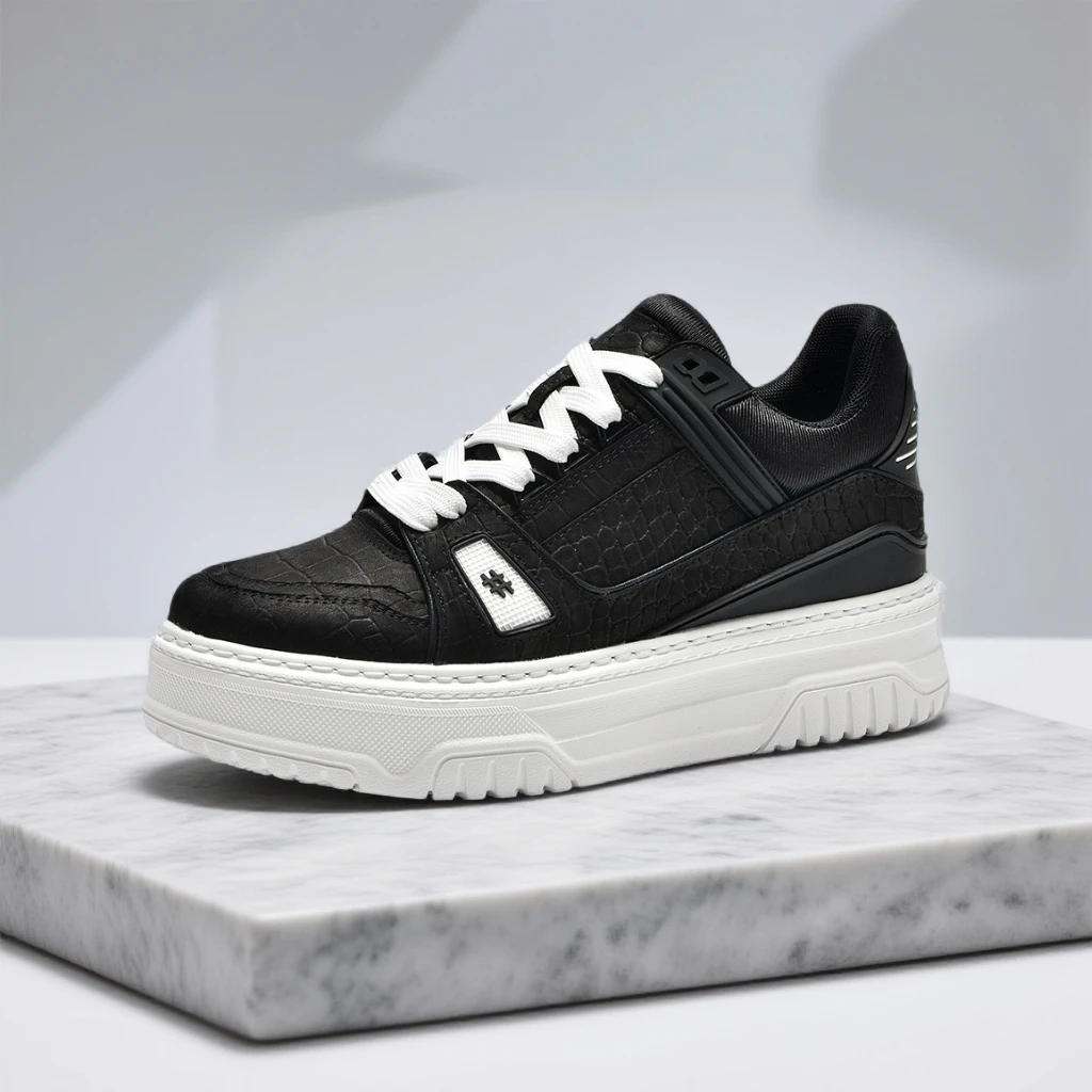 男士潮流厚底板鞋2025秋冬新款时尚百搭休闲鞋潮鞋运动增高潮男鞋