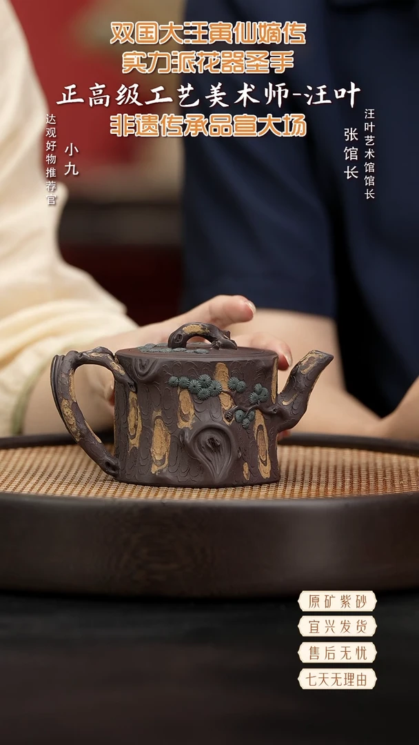 九ZJX85汪叶鸣远松桩紫泥230