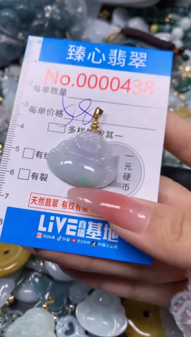 【闪购商品】翡翠颈饰未镶嵌含绳000438