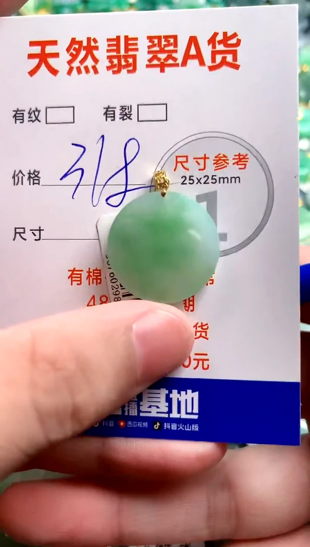 翡翠18K金镶嵌颈饰0163731836