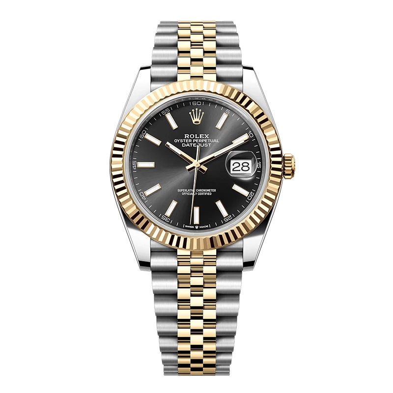99新 Rolex/劳力士 日志 黑条 间金黑日志夜光