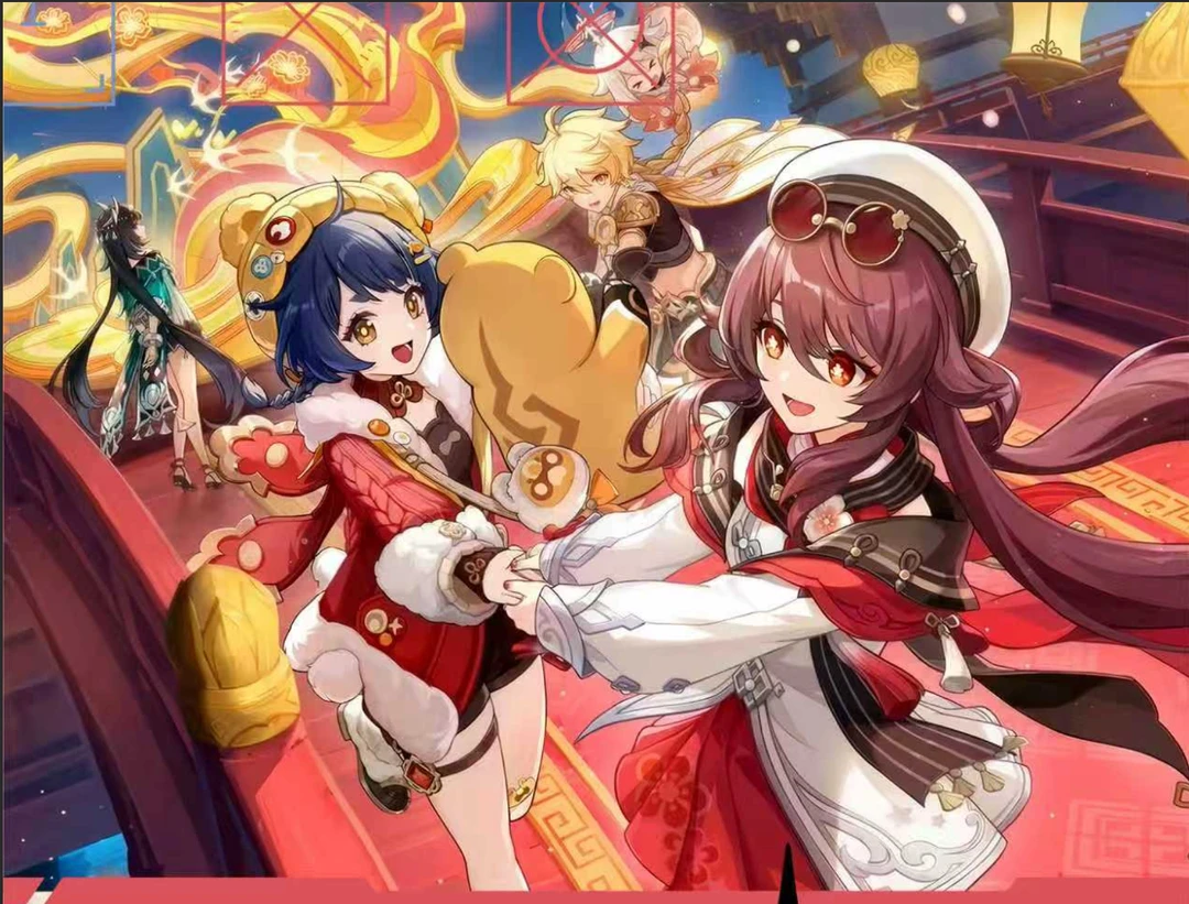 插队链接【花卉款】原神二创亚克力水晶砖系列摆件12*8*1.5CM