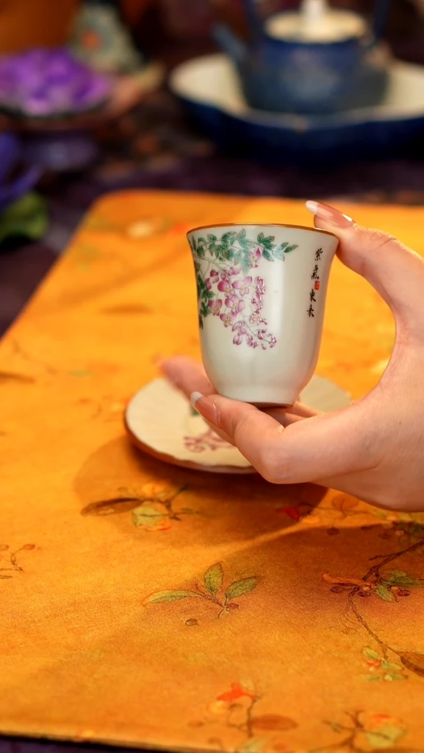 紫藤花闻香杯·········