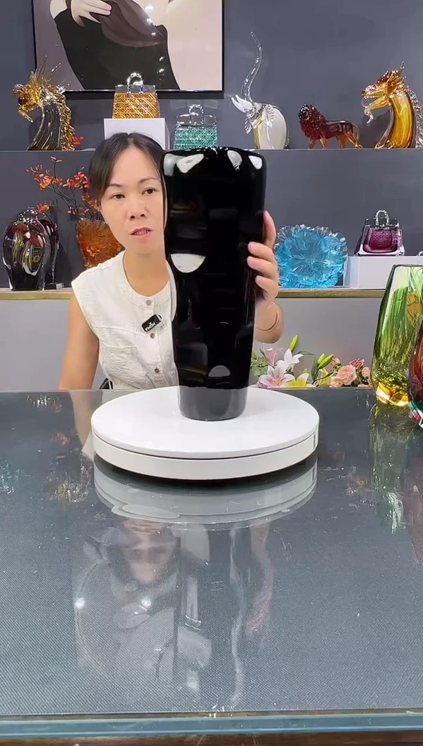 琉璃　水晶琉璃花瓶1个   孤品