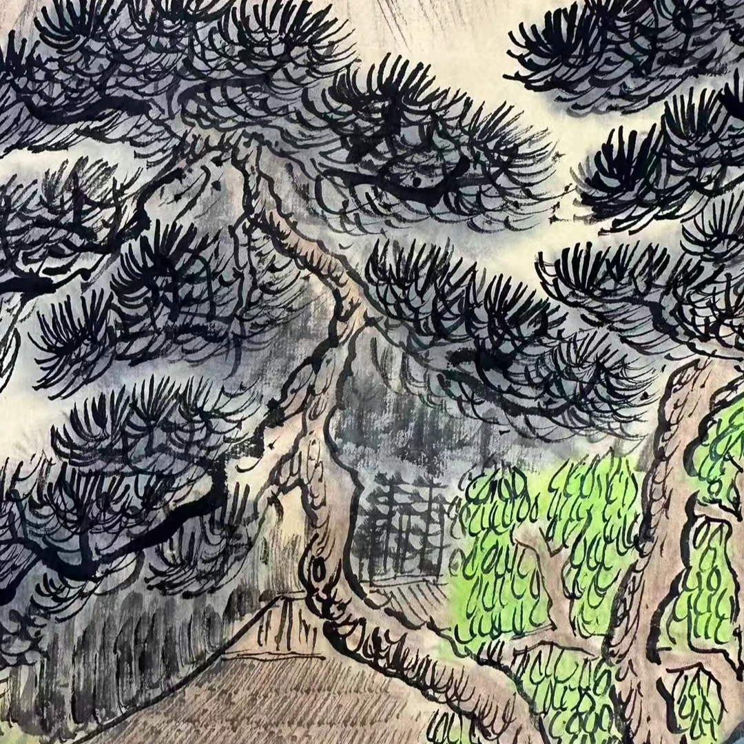郑乐华手绘绘画作品-239