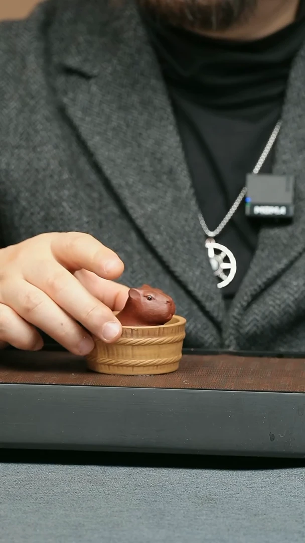 【闪购商品】紫砂茶壶五堂 茶宠-卡皮巴拉（套）