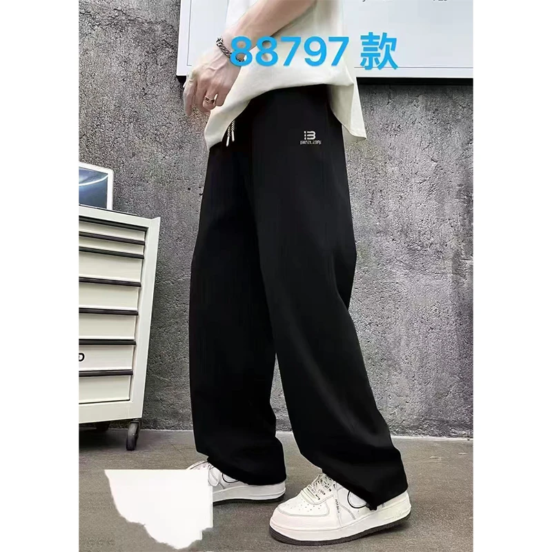 夏款拉条膝盖NEWNXS刺绣薄款卫裤 A812（165-190）