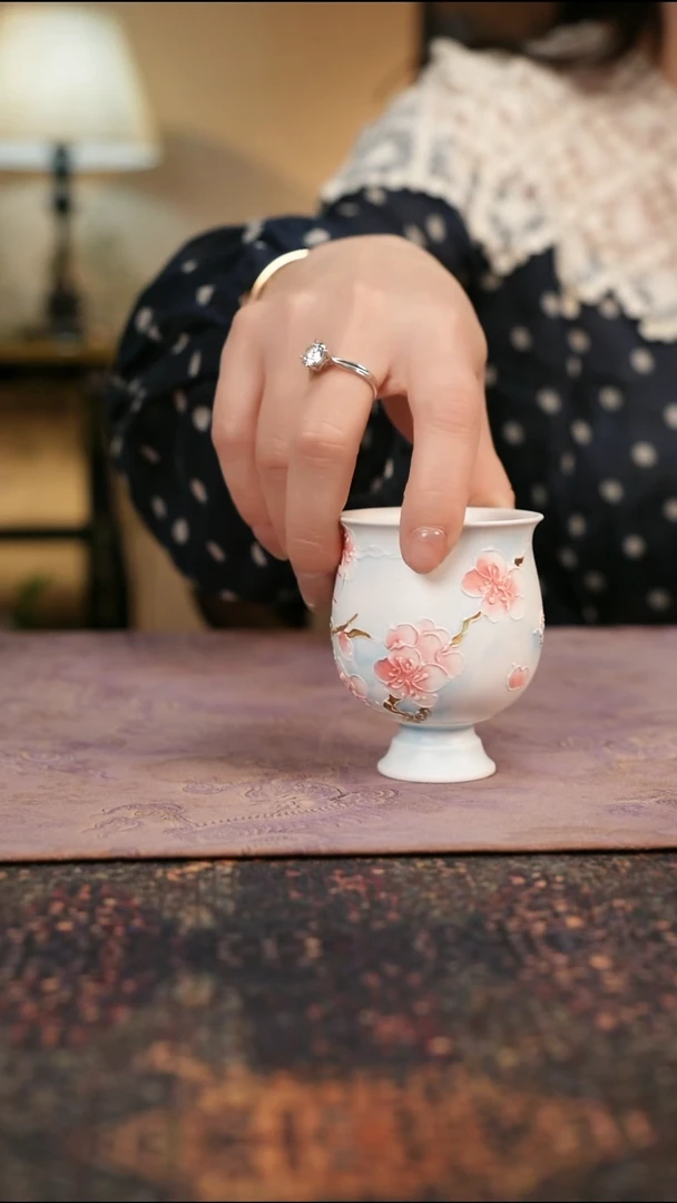 杯景德镇陶瓷杯碗柴烧多人