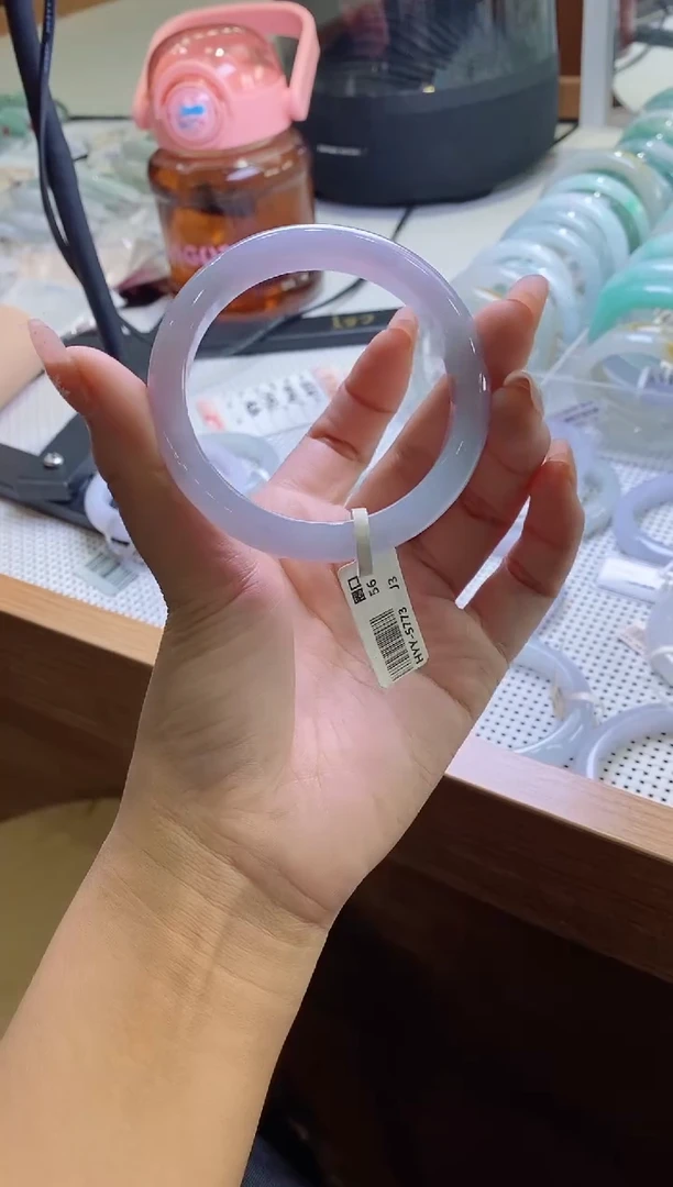 未镶嵌手镯翡翠正圈57圈口，19