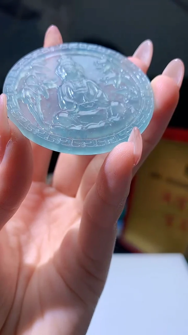 【闪购商品】定制翡翠未镶嵌5143jj-毛货挂件57