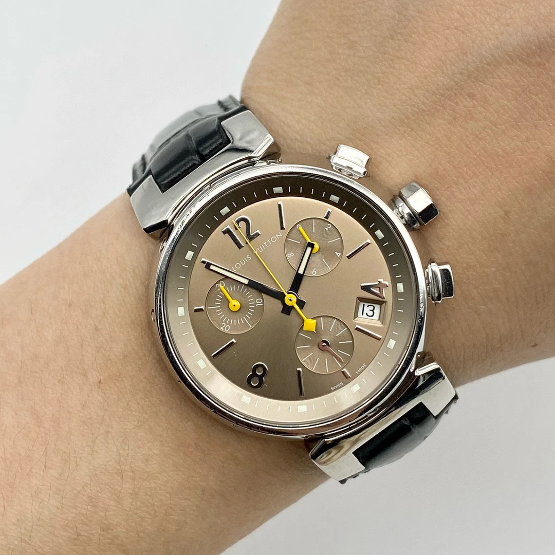 99新 LouisVuitton/路易威登 精钢计时石英女表 表径34mm经典时尚