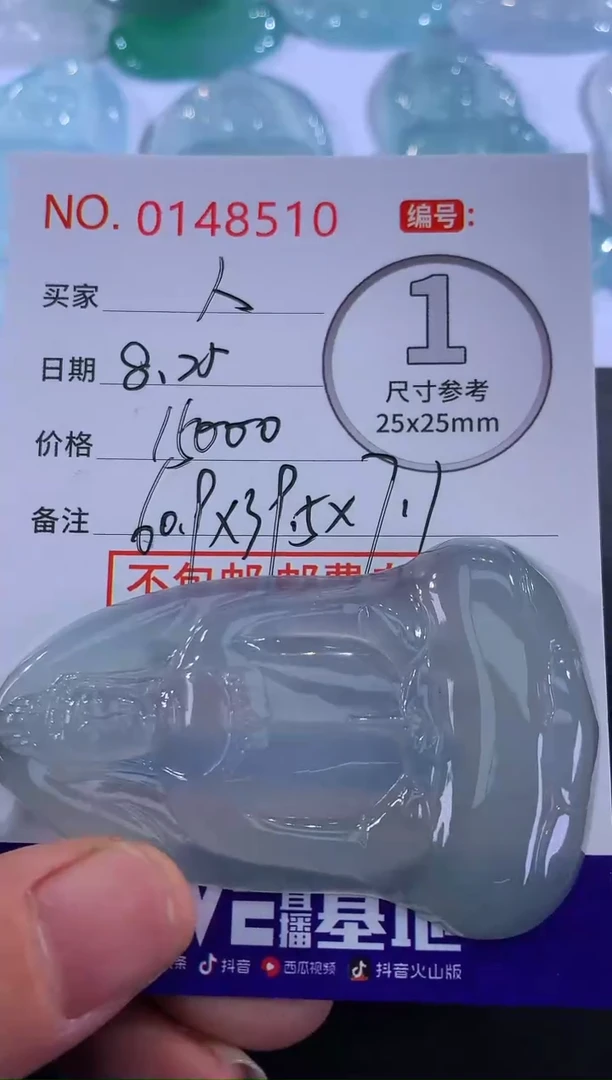 颈饰未镶嵌翡翠人*！