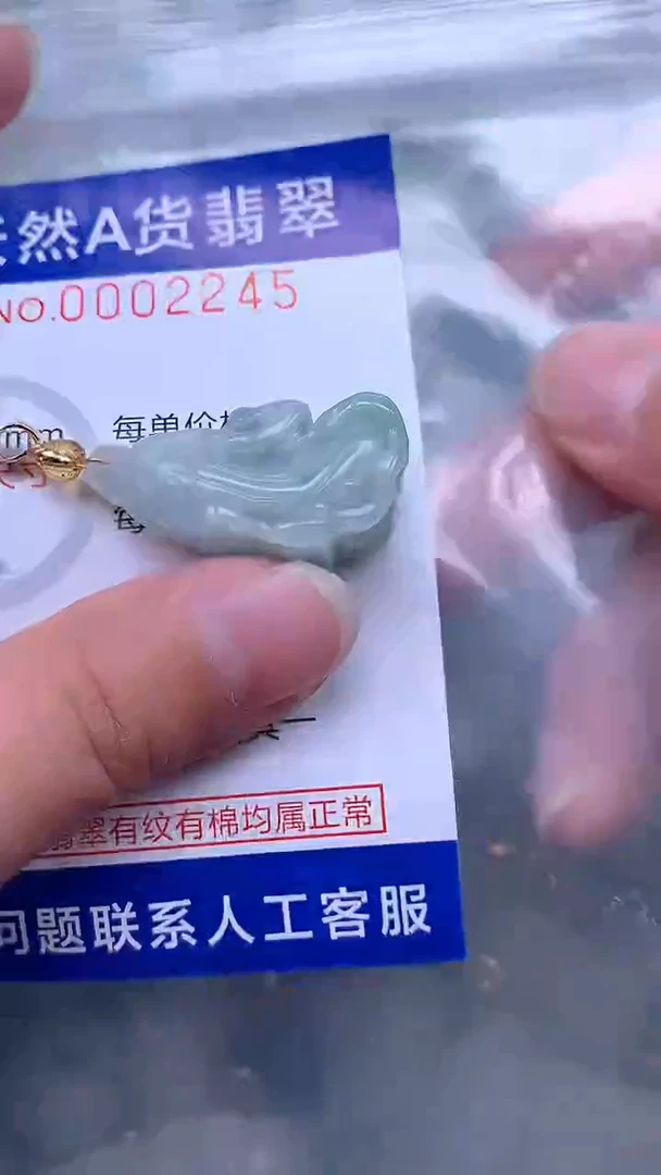 翡翠未镶嵌吊坠(不含链)1