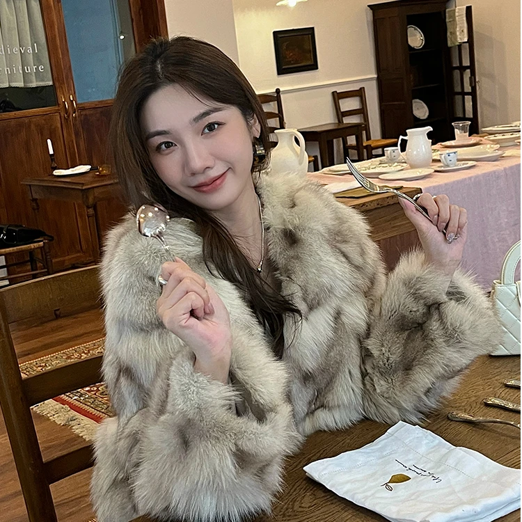 H22025秋冬狐狸皮草女款外套合集