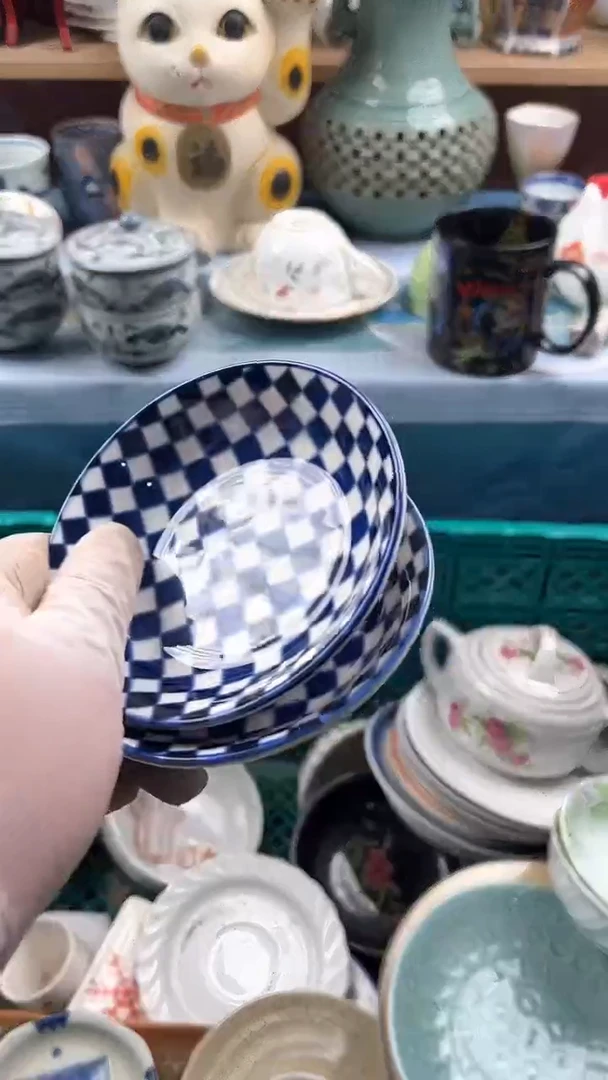 瓷片英歌瓷器满19.9包邮